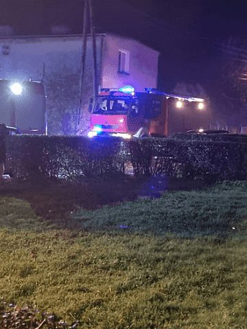 Pożar w miejscowości Łubie Pożar w miejscowości Łubie