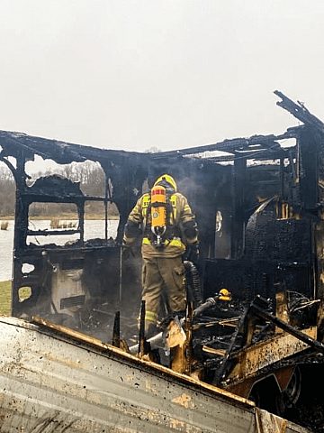 Pożar w Kamieńcu Pożar w Kamieńcu