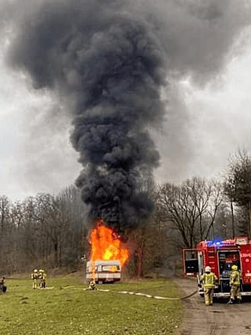Pożar w Kamieńcu Pożar w Kamieńcu