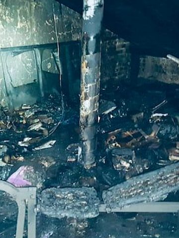 Tarnowskie Góry. Pożar na ulicy Rymera Tarnowskie Góry. Pożar na ulicy Rymera