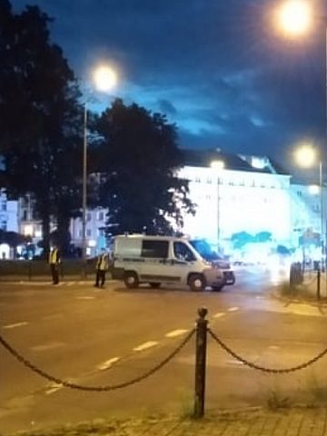 Tarnowskie Góry, ulica Piłsudskiego - pożar budynku Tarnowskie Góry, ulica Piłsudskiego - pożar budynku