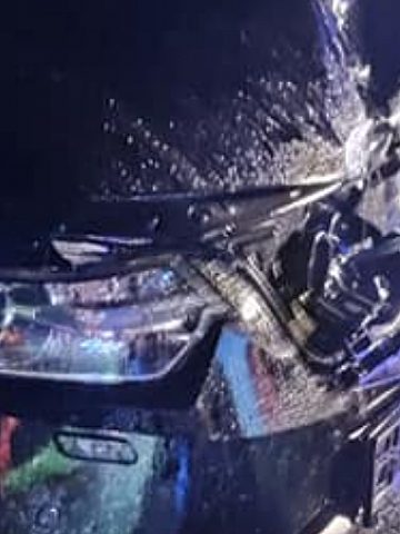 Wieszowa - wypadek na autostradzie A1 Wieszowa - wypadek na autostradzie A1