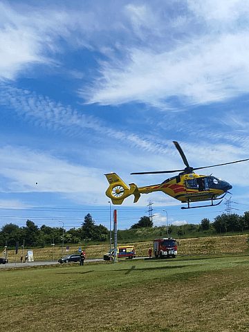 Wypadek przy A1 w Wieszowie Wypadek przy A1 w Wieszowie