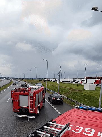 Kolizja na autostradzie A1 Kolizja na autostradzie A1
