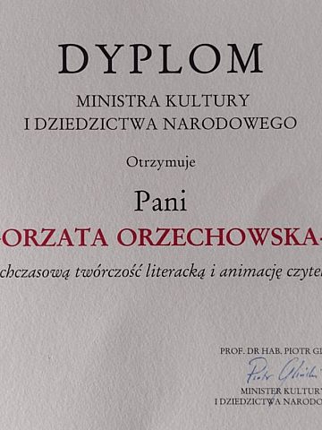 Wyróżnienia dla Małgorzaty Orzechowskiej-Brol Wyróżnienia dla Małgorzaty Orzechowskiej-Brol