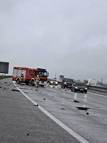 Wypadek na autostradzie A1 Wypadek na autostradzie A1