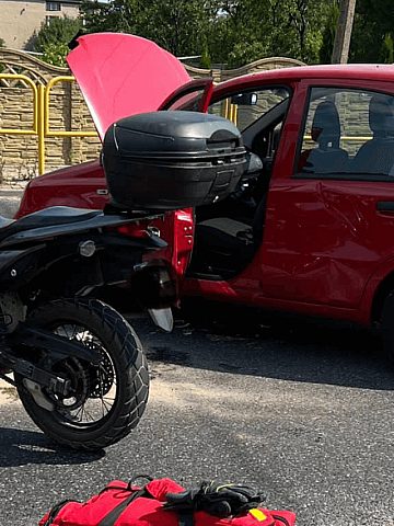 Zdarzenie drogowe w Tąpkowicach Zdarzenie drogowe w Tąpkowicach