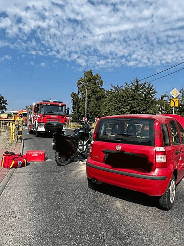 Zdarzenie drogowe w Tąpkowicach Zdarzenie drogowe w Tąpkowicach