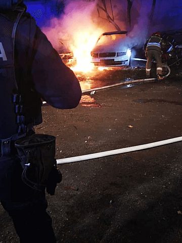 Pożar w centrum Tarnowskich Gór Pożar w centrum Tarnowskich Gór