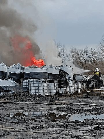 Pożar w Radzionkowie Pożar w Radzionkowie
