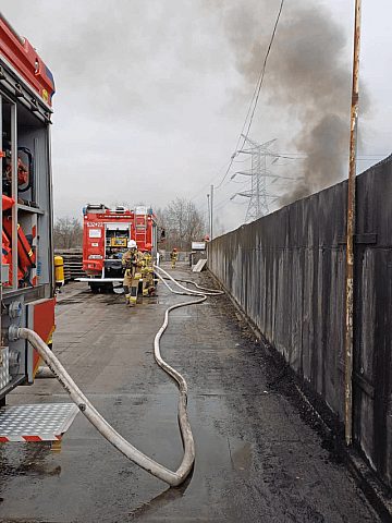 Pożar w Radzionkowie Pożar w Radzionkowie