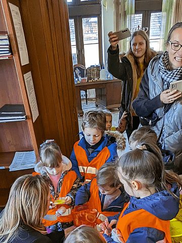 Przedszkolaki w tarnogórskim ratuszu Przedszkolaki w tarnogórskim ratuszu