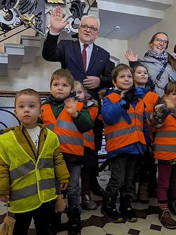 Przedszkolaki w tarnogórskim ratuszu Przedszkolaki w tarnogórskim ratuszu