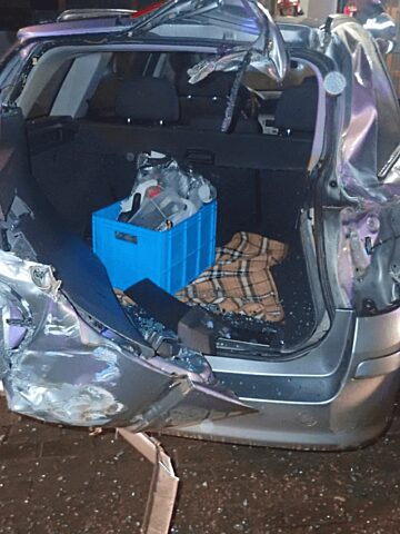 Kolizja z traktorem w Wojsce Kolizja z traktorem w Wojsce