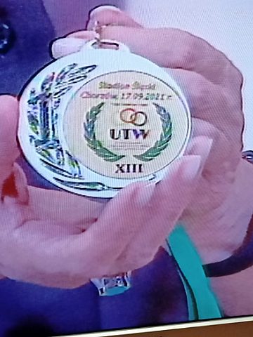 Medal z XIII Międzynarodowej Olimpiady Sportowej Uniwersytetów Trzeciego Wieku i Organizacji Senioralnych Medal z XIII Międzynarodowej Olimpiady Sportowej Uniwersytetów Trzeciego Wieku i Organizacji Senioralnych