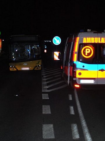 Potrącenie pieszego na ul. Tarnogórskiej Potrącenie pieszego na ul. Tarnogórskiej