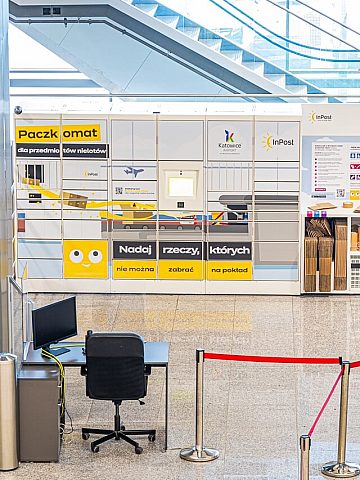 Paczkomat na terenie Katowice Airport Paczkomat na terenie Katowice Airport