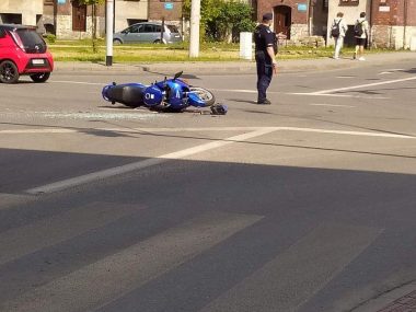 Wypadek motocyklisty Tarnowskie Góry Wypadek motocyklisty Tarnowskie Góry