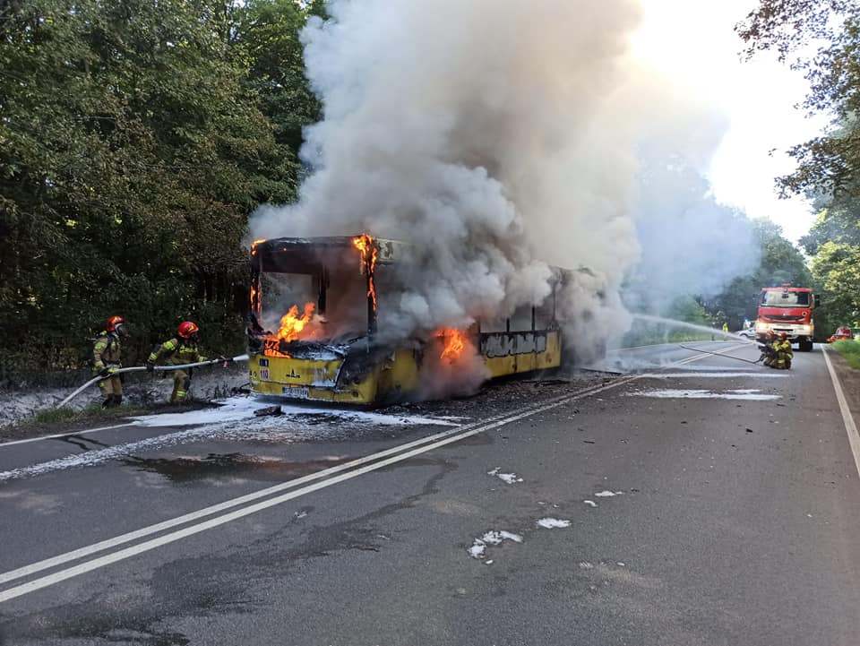 Pożar autobusu