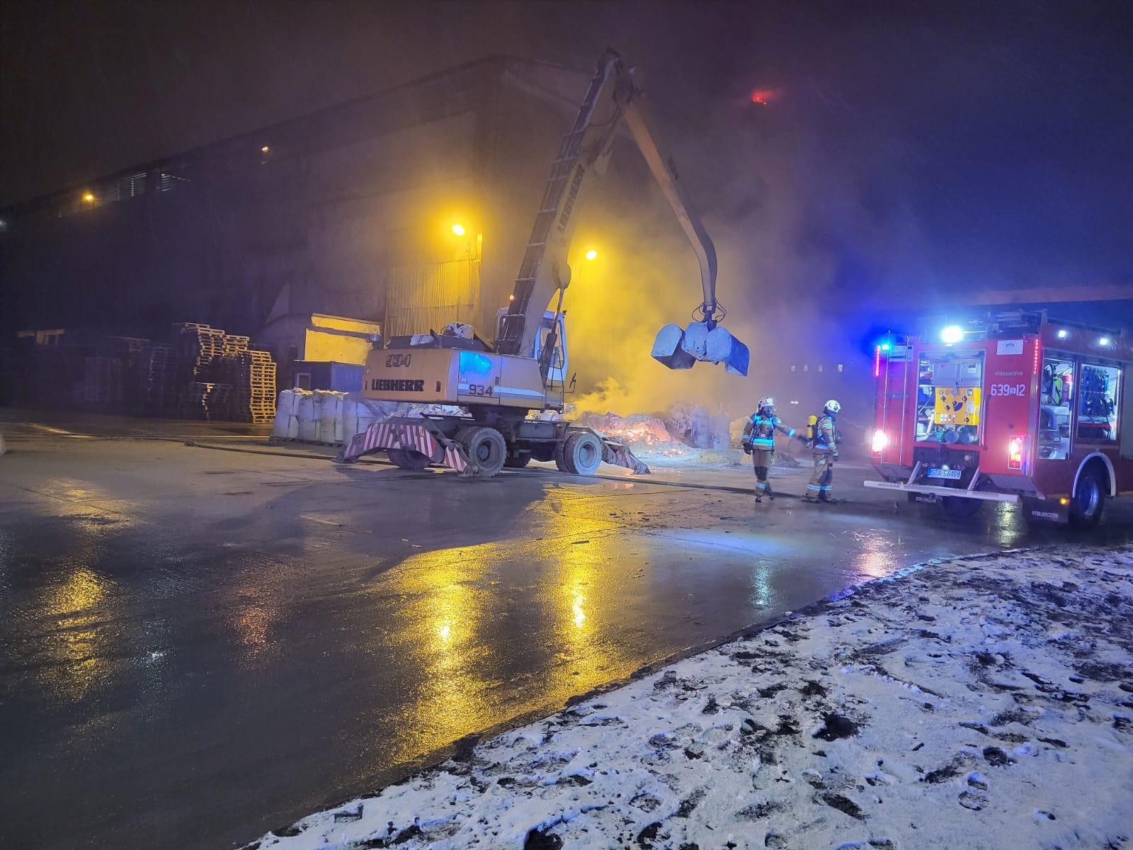 Pożar w Hucie Cynku Miasteczko Śląskie