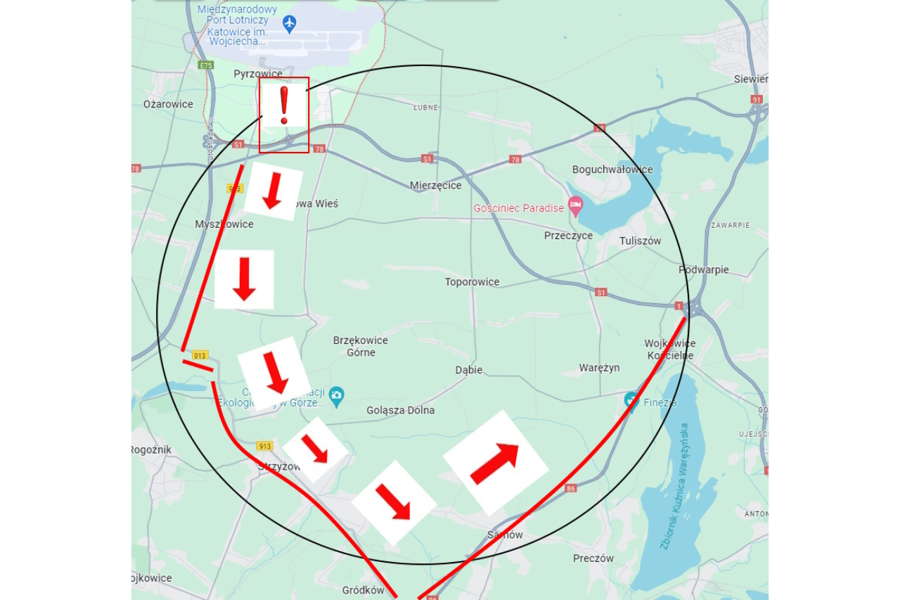 Alternatywna trasa dla pojazdów ciężarowych