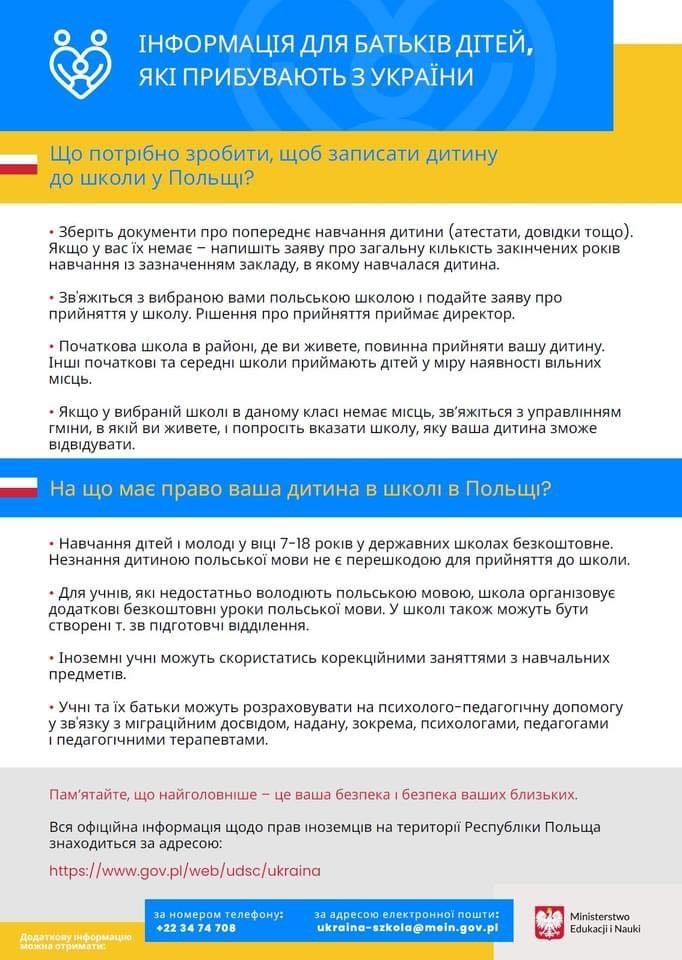Edukacja dla uchodźców z Ukrainy