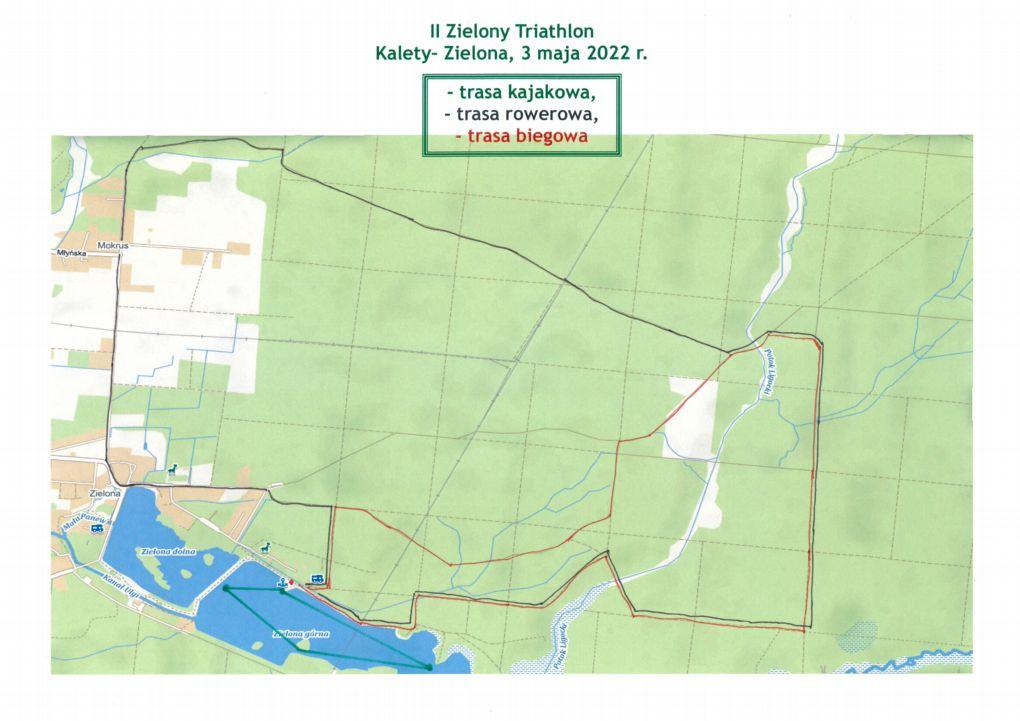 II Zielony Triathlon Turystyczny 2022 w Kaletach