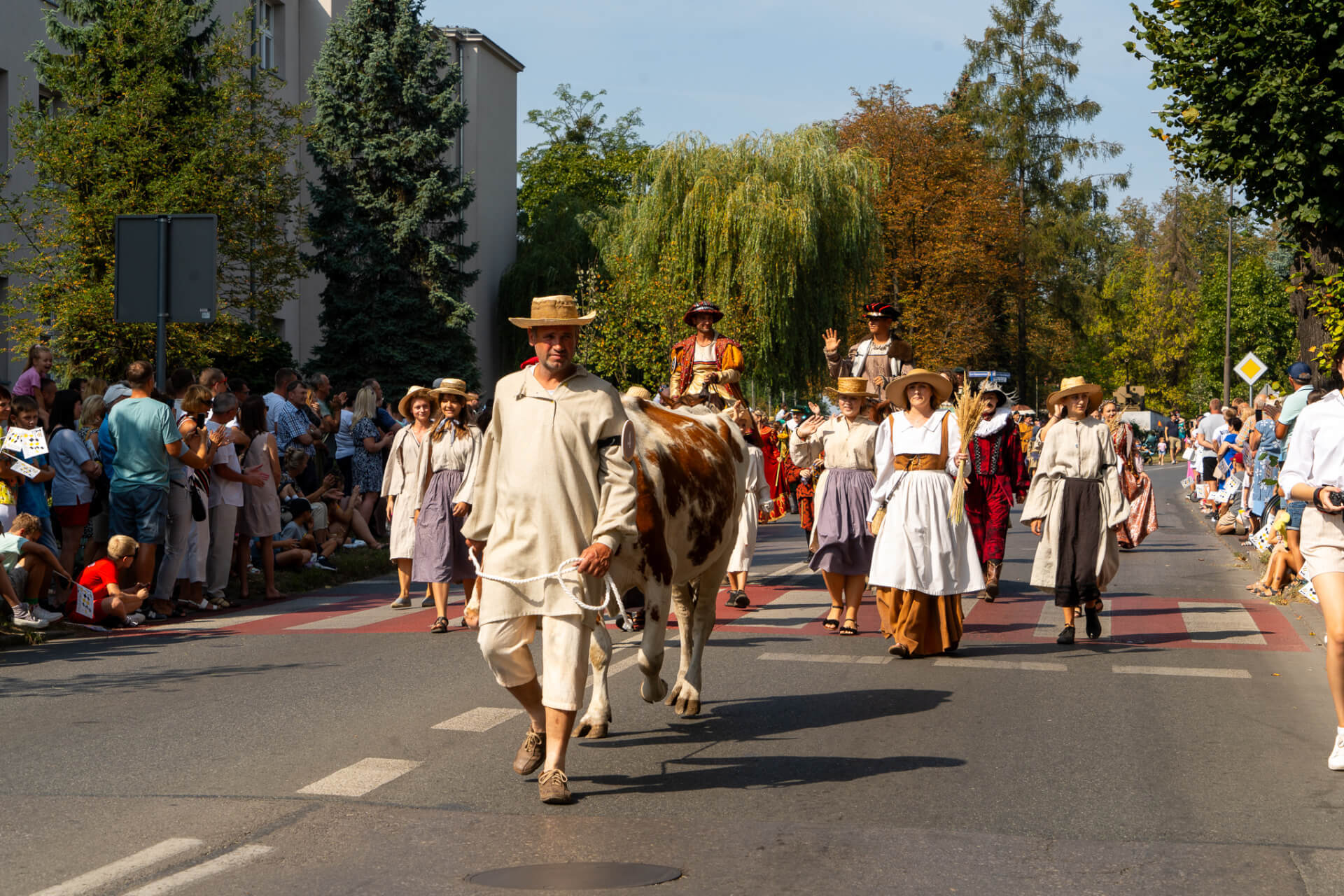 Ojcowie założyciele Tarnowskich Gór podczas pochodu gwarkowego
