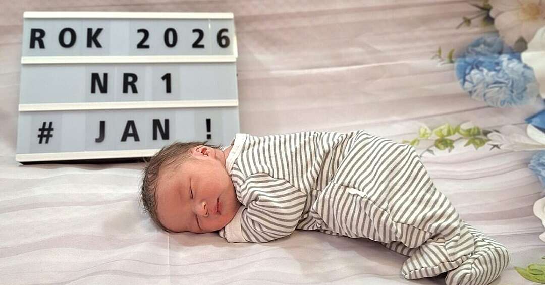 Poznajcie pierwszego noworodka, którzy przyszedł na świat w 2026 roku w Tarnowskich Górach. To mały Jaś!