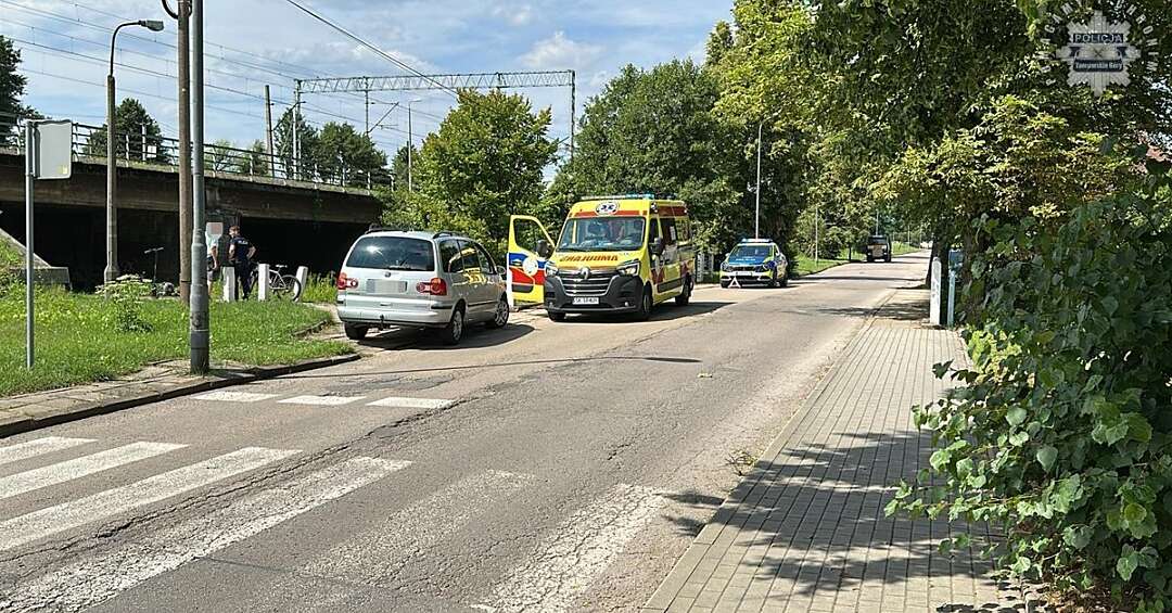 Kalety. 13-letni rowerzysta potrącony przez samochód. Nastolatek został odwieziony do szpitala