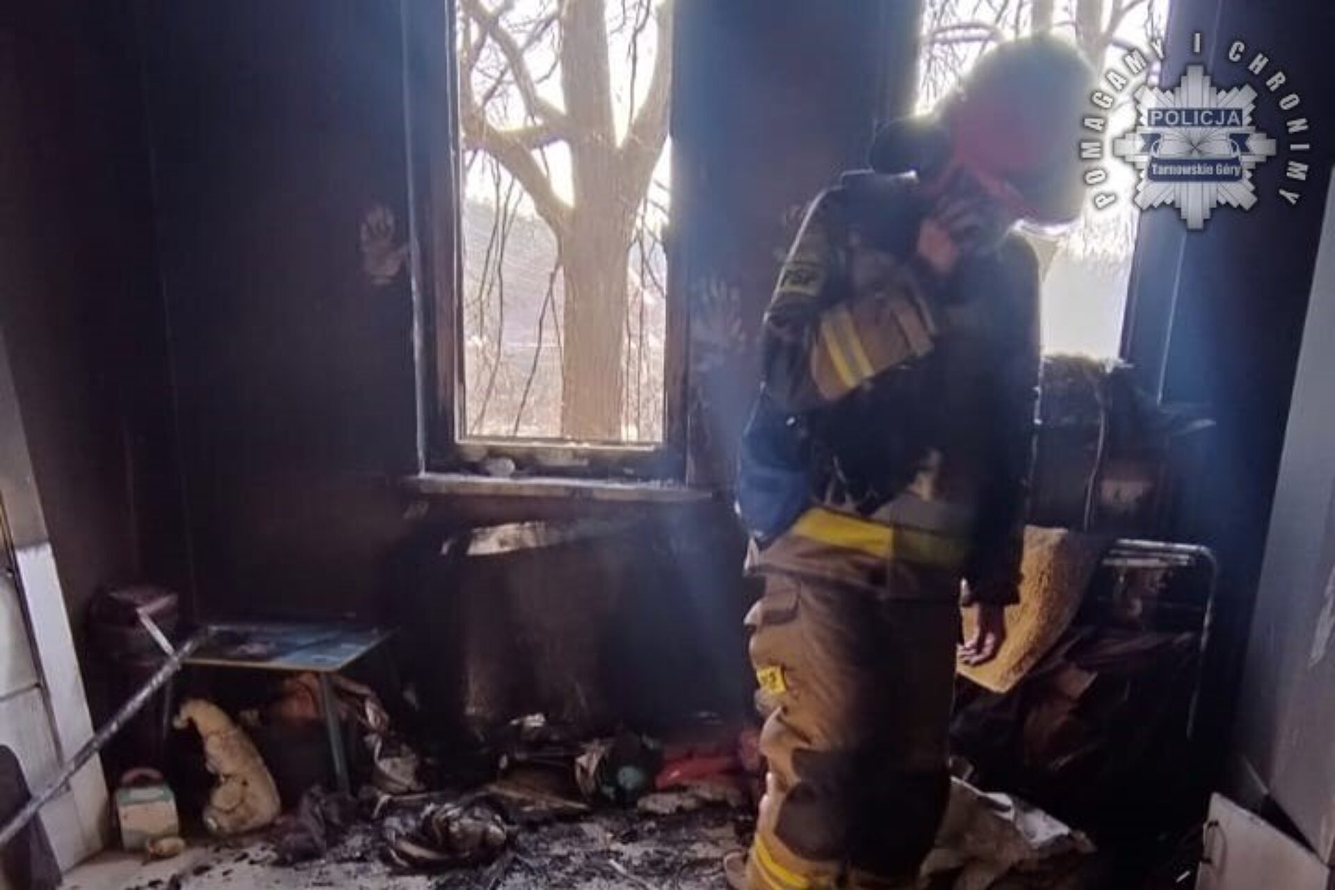 Pożar w Boruszowicach Pożar w Boruszowicach