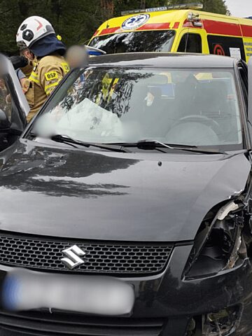 Kolizja na DW 908 Kolizja na DW 908