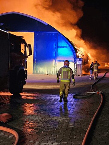 Pożar w Ptakowicach Pożar w Ptakowicach