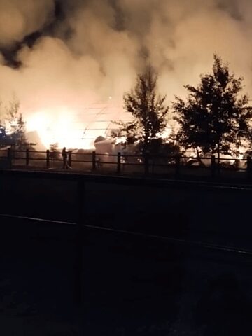 Pożar w Ptakowicach Pożar w Ptakowicach