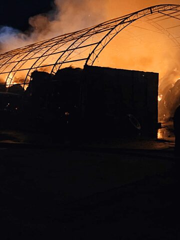 Pożar w Ptakowicach Pożar w Ptakowicach