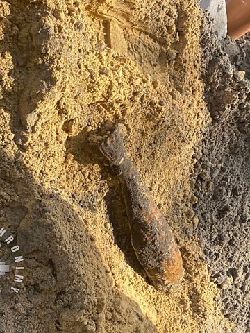 Niewybuch w Kaletach Niewybuch w Kaletach