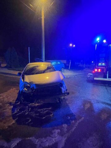 Wieczorna kolizja drogowa w gminie Zbrosławice Wieczorna kolizja drogowa w gminie Zbrosławice