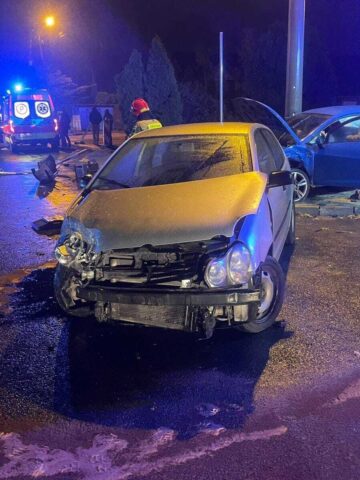 Wieczorna kolizja drogowa w gminie Zbrosławice Wieczorna kolizja drogowa w gminie Zbrosławice