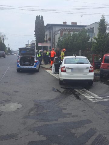 Zdarzenie drogowe w Tarnowskich Górach Zdarzenie drogowe w Tarnowskich Górach