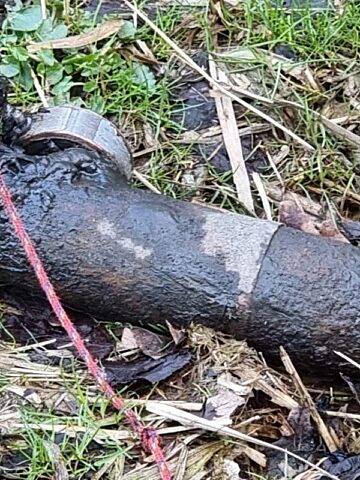 Tarnogórska policja zabezpieczyła pocisk artyleryjski z czasów wojennych Tarnogórska policja zabezpieczyła pocisk artyleryjski z czasów wojennych