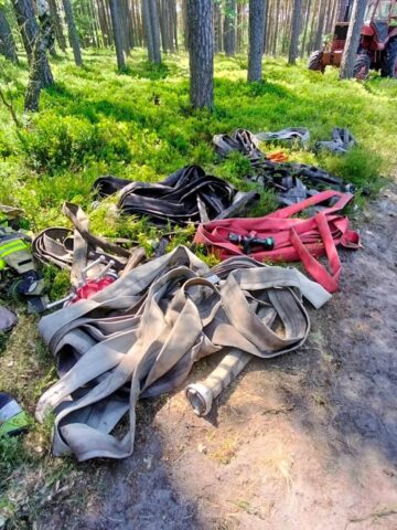 Pożar lasu w Tworogu Pożar lasu w Tworogu