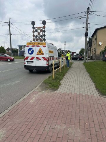 Utrudnienie na ulicy Gliwickiej w Tarnowskich Górach Utrudnienie na ulicy Gliwickiej w Tarnowskich Górach