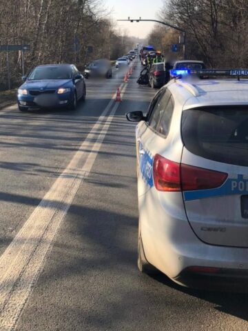 Kolizja na obwodnicy w Tarnowskich Górach Kolizja na obwodnicy w Tarnowskich Górach