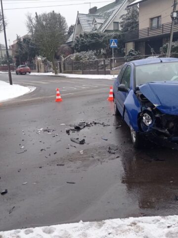 Kolizja w centrum Tarnowskich Gór Kolizja w centrum Tarnowskich Gór