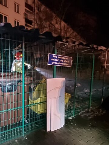 Pożar w Tarnowskich Górach na Osadzie Jana Pożar w Tarnowskich Górach na Osadzie Jana