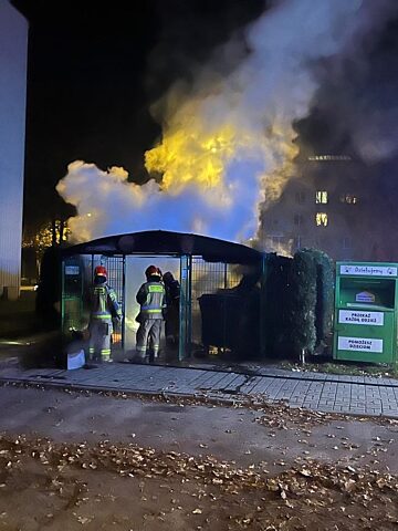 Pożar w Tarnowskich Górach Pożar w Tarnowskich Górach