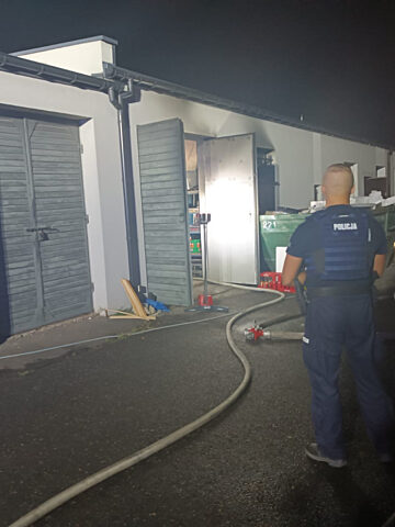 Pożar na ulicy Korczaka Pożar na ulicy Korczaka