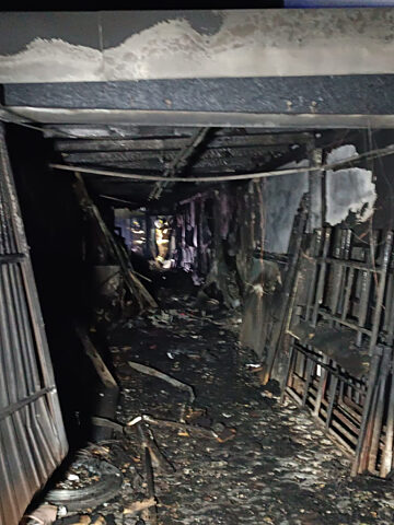 Pożar na ulicy Korczaka Pożar na ulicy Korczaka