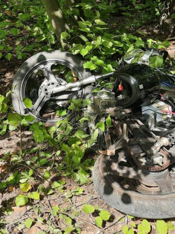 Wypadek motocyklowy w Miasteczku Śląskim Wypadek motocyklowy w Miasteczku Śląskim