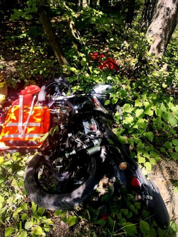 Wypadek motocyklowy w Miasteczku Śląskim Wypadek motocyklowy w Miasteczku Śląskim